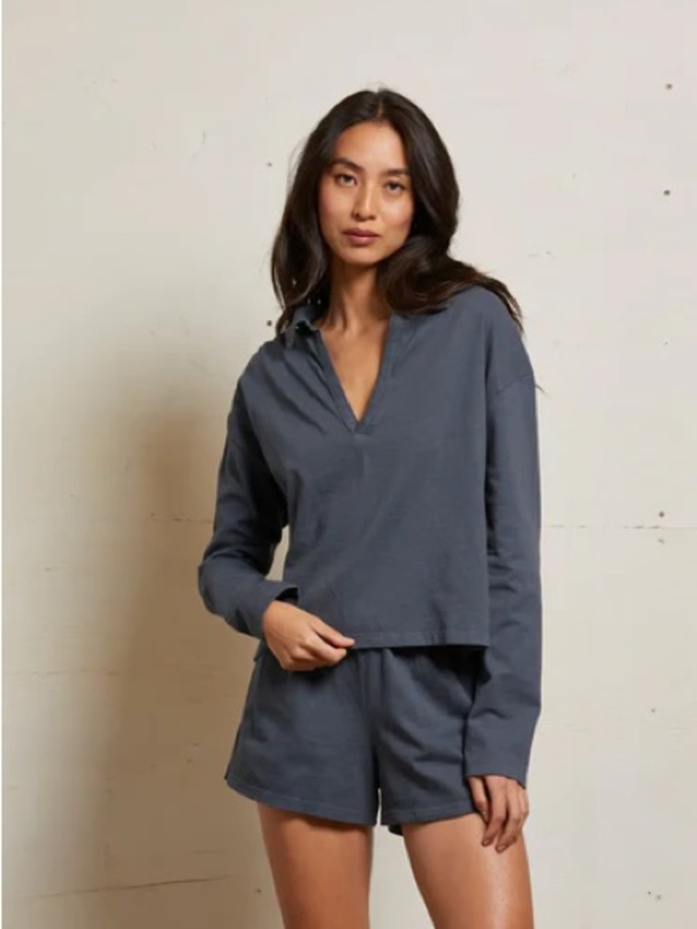 Perfectwhitetee Alison Tennessee jersey collared top
